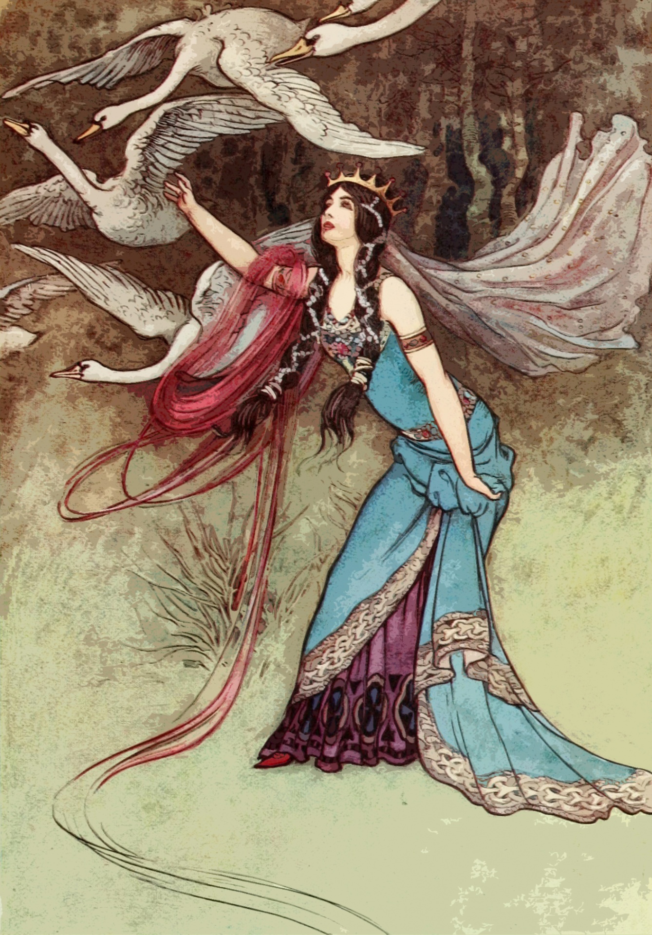 2 Craik, Dinah Maria Mulock. The Fairy Book. Warwick Goble, illustrator. London Macmillan _ Co. 1913