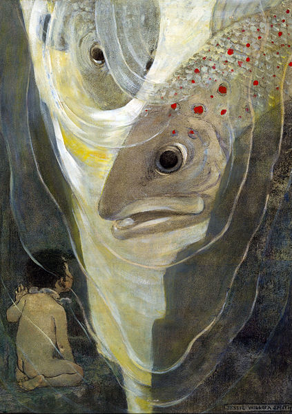 6 by Jessie Willcox Smith. Published in The Water Babies by Charles Kingsley. New York - Dodd, Mead _ Co., 1916,